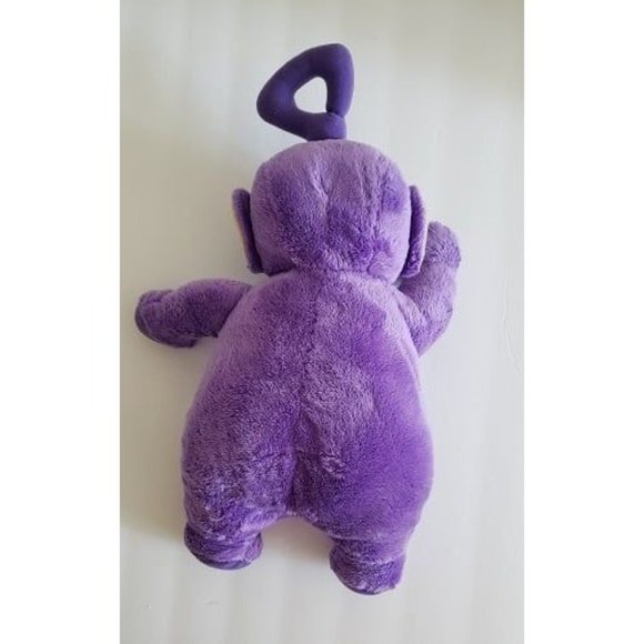 1998 Hasbro Playskool Teletubbies Tinky Winky Tummy Glow Purple Plush Doll - Picture 7 of 7